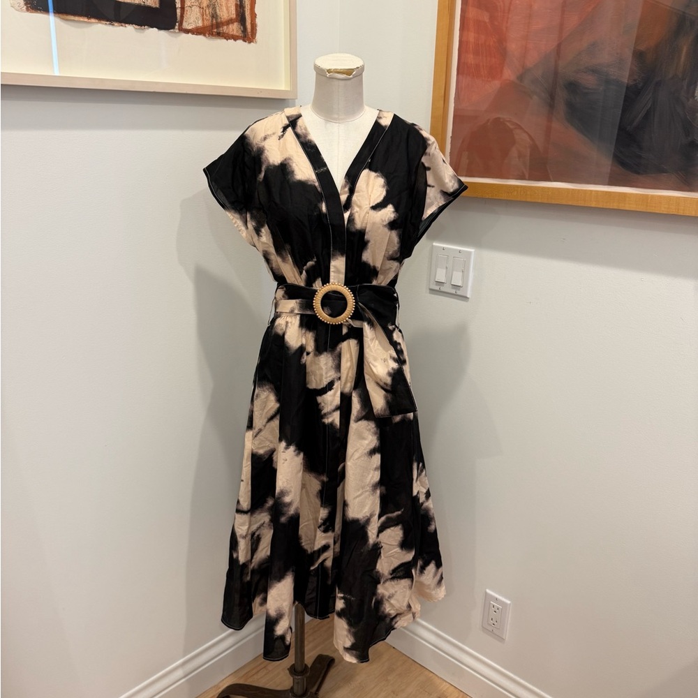 Lace The Label tie dye dress with belt